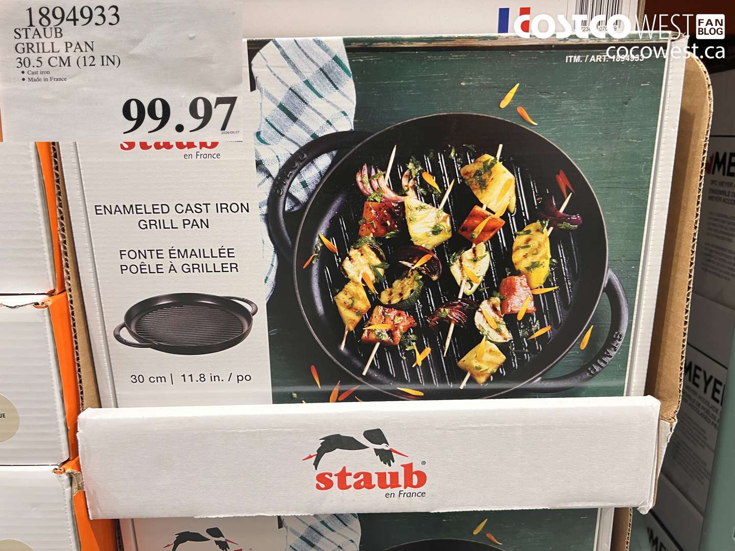 1894933 STAUB GRILL PAN 30.5 CM (12 IN) $99.97
