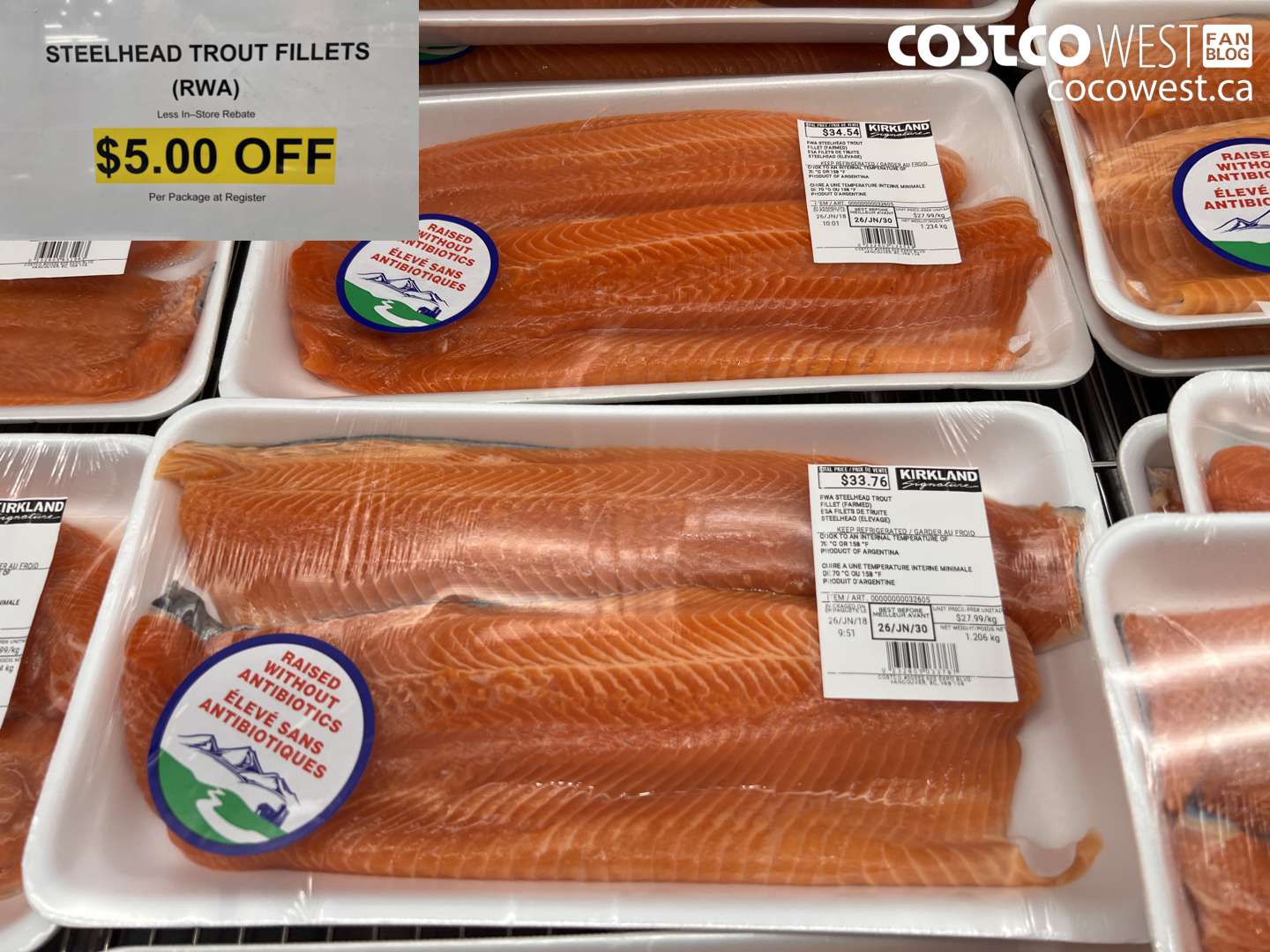 32605 STEELHEAD TROUT FILLETS (RWA) ($5.00 INSTANT SAVINGS)