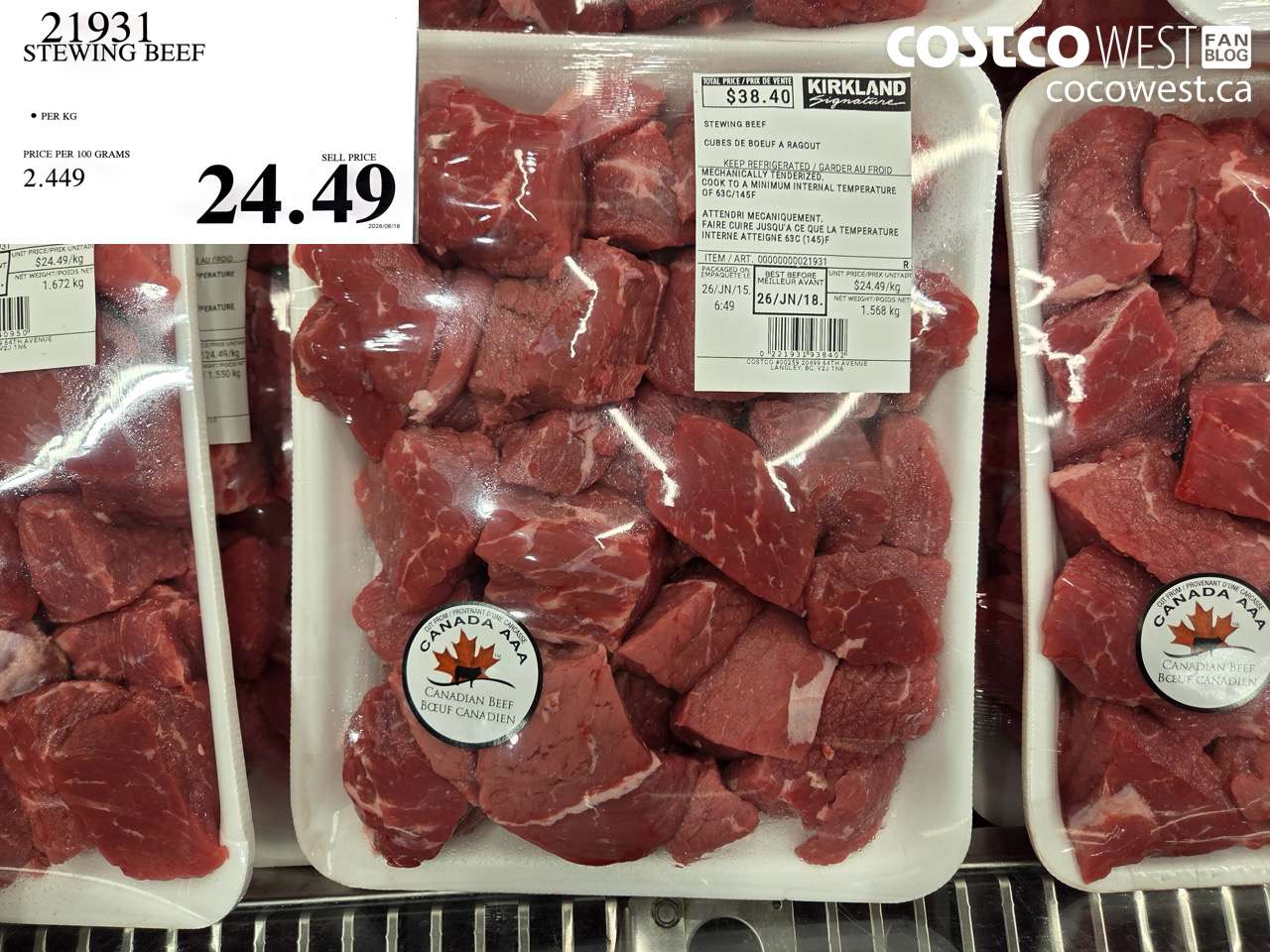 21931 STEWING BEEF $24.49