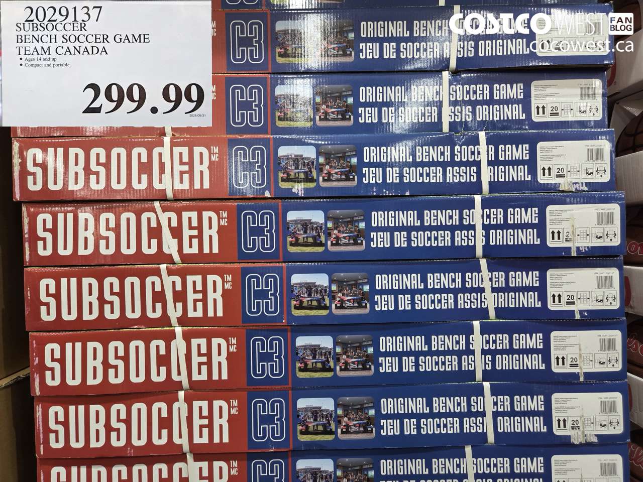2029137 SUBSOCCER BENCH SOCCER GAME TEAM CANADA $299.99