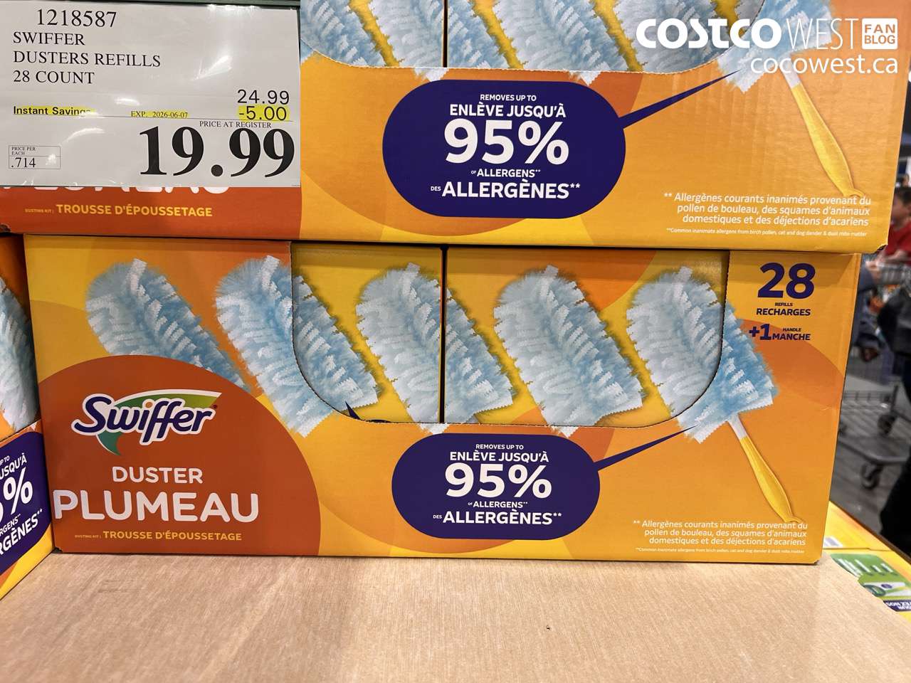 1218587 SWIFFER DUSTERS REFILLS 28 COUNT ($5.00 INSTANT SAVINGS EXPIRES ON 2026-06-07) $19.99