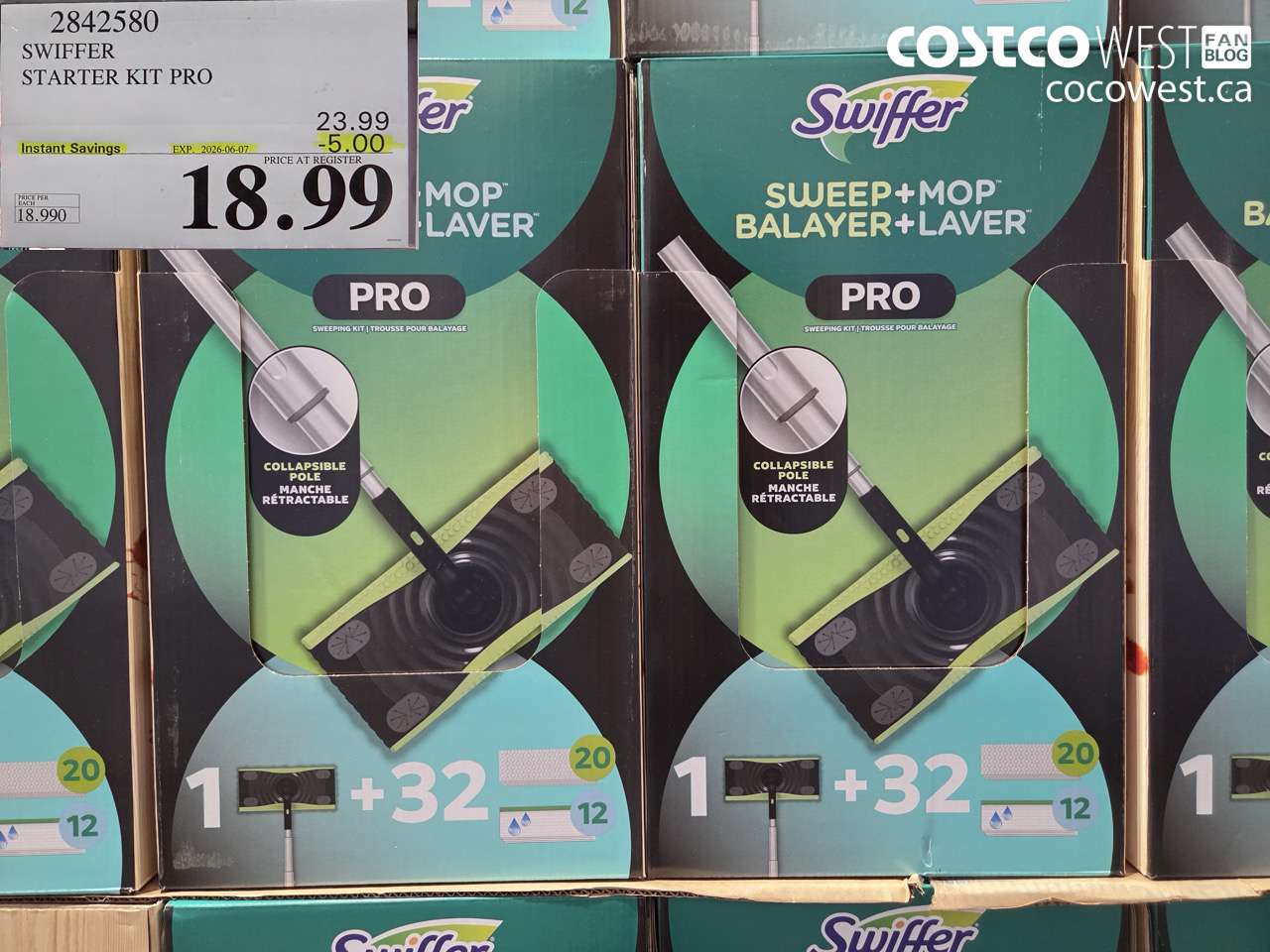 2842580 SWIFFER STARTER KIT PRO ($5.00 INSTANT SAVINGS EXPIRES ON 2026-06-07) $18.99