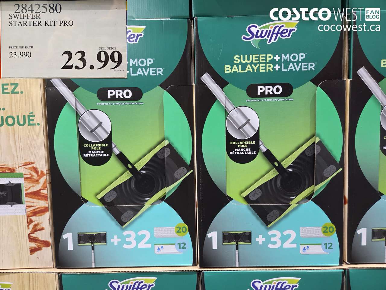 2842580 SWIFFER STARTER KIT PRO $23.99