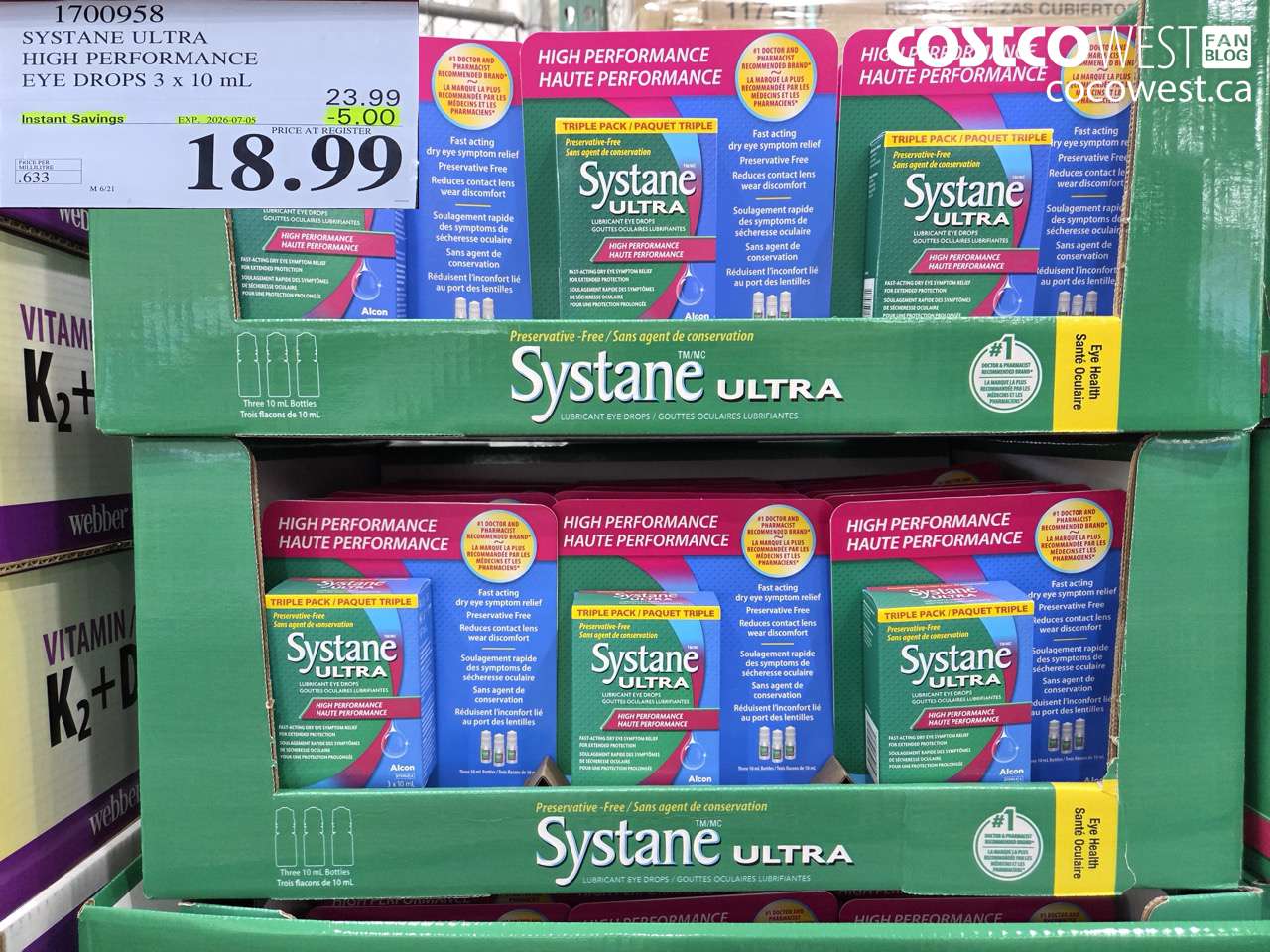 1700958 SYSTANE ULTRA HIGH PERFORMANCE EYE DROPS 3 X 10 ML ($5.00 INSTANT SAVINGS EXPIRES ON 2026-07-05) $18.99