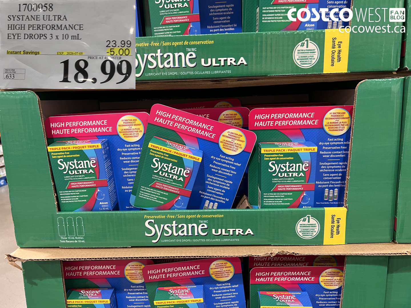 1700958 SYSTANE ULTRA HIGH PERFORMANCE EYE DROPS 3 X 10 ML ($5.00 INSTANT SAVINGS EXPIRES ON 2025-07-05) $18.99