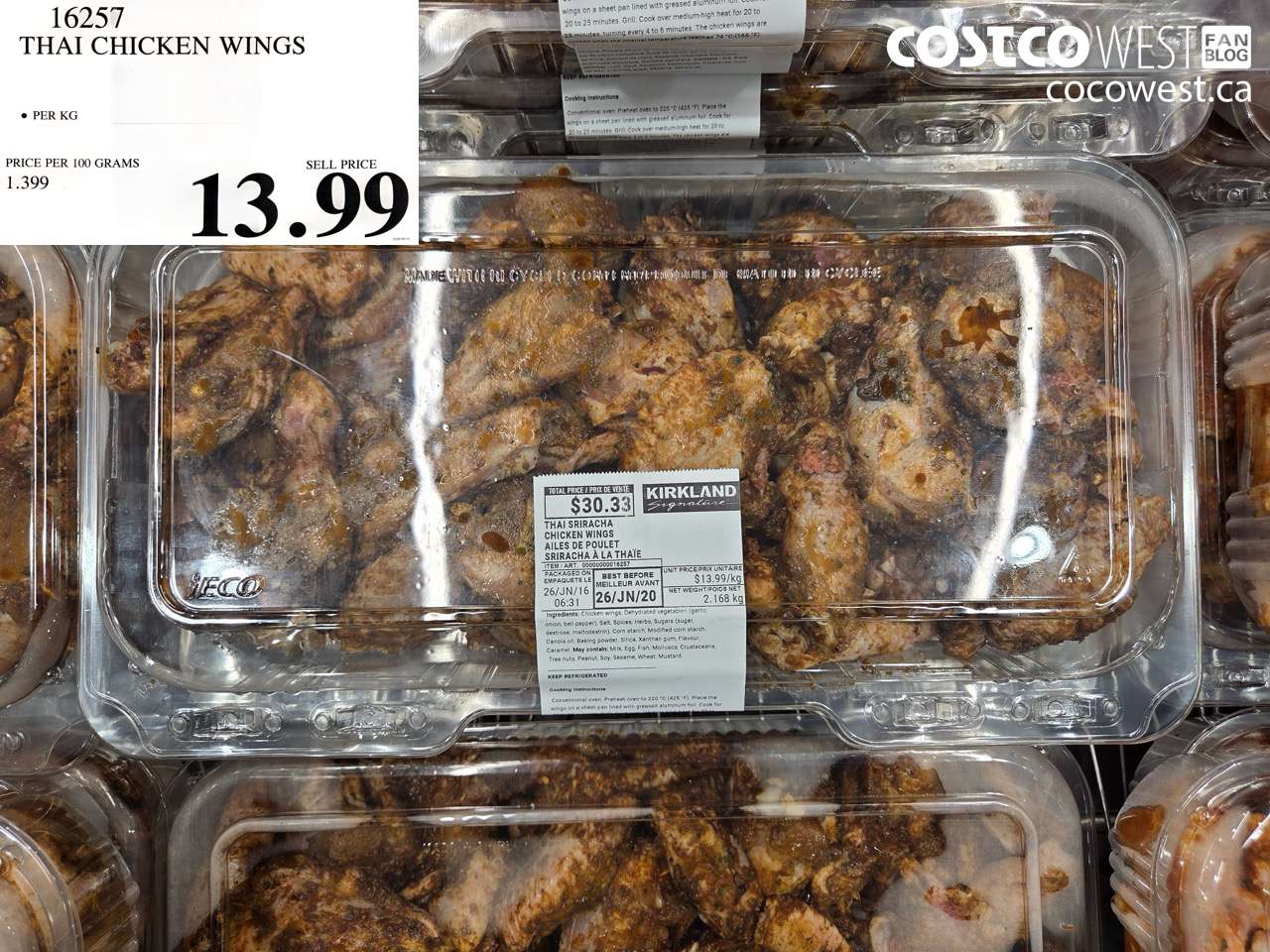 16257 THAI CHICKEN WINGS $13.99