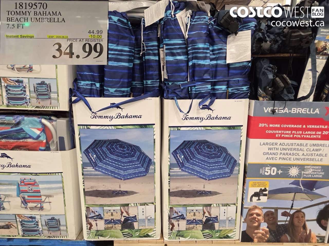 1819570 TOMMY BAHAMA BEACH UMBRELLA 7.5 FT ($10.00 INSTANT SAVINGS EXPIRES ON 2026-06-14) $34.99