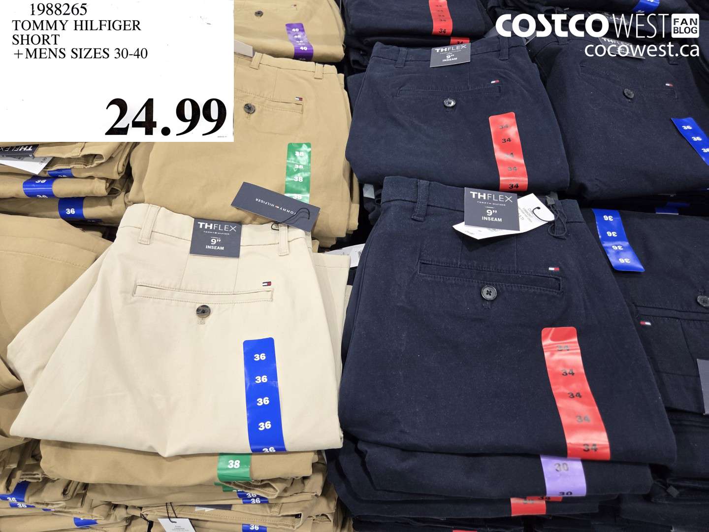 1988265 TOMMY HILFIGER SHORT + MENS SIZES 30-40 $24.99