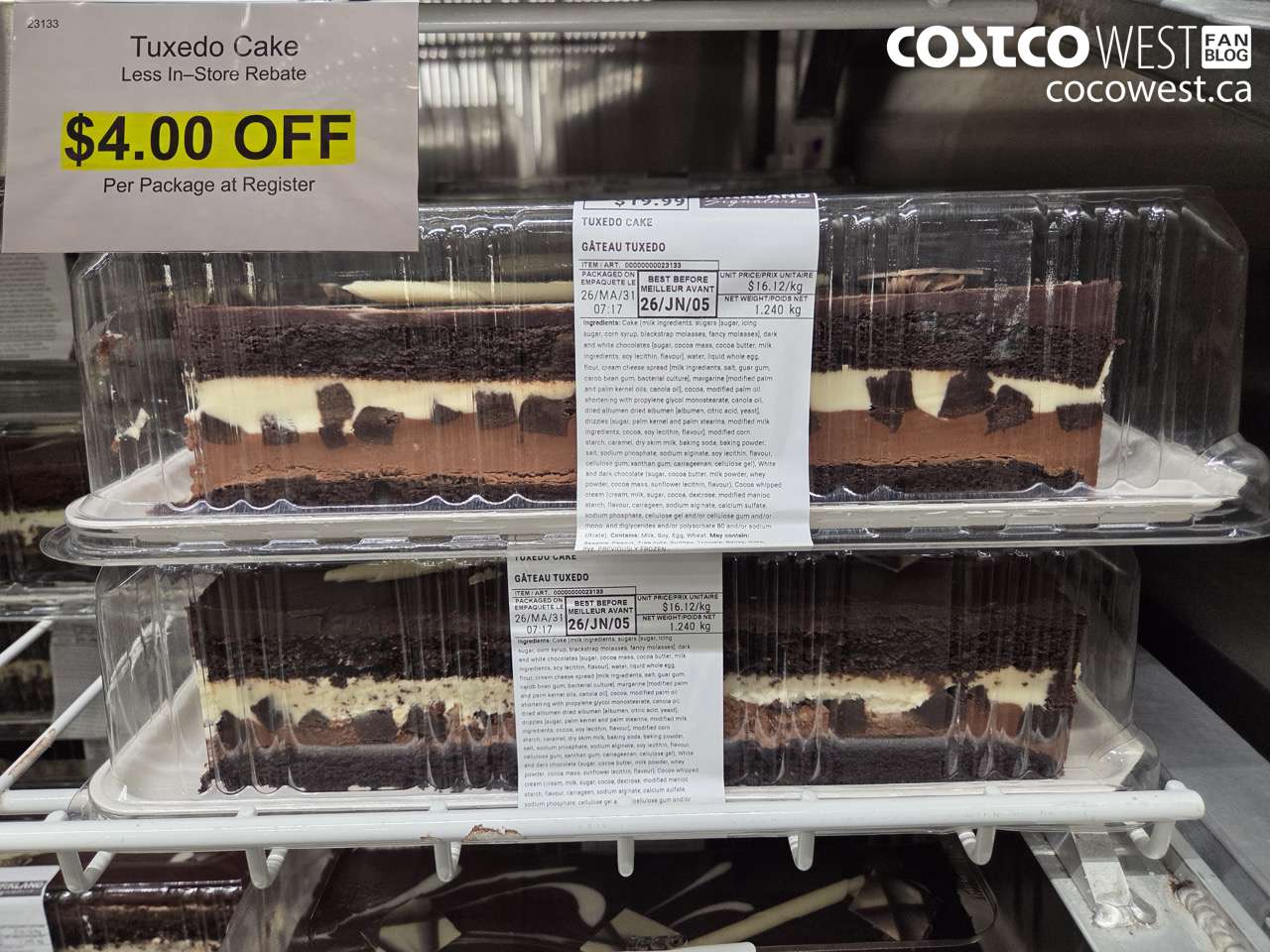 23133 TUXEDO CAKE ($4.00 INSTANT SAVINGS)
