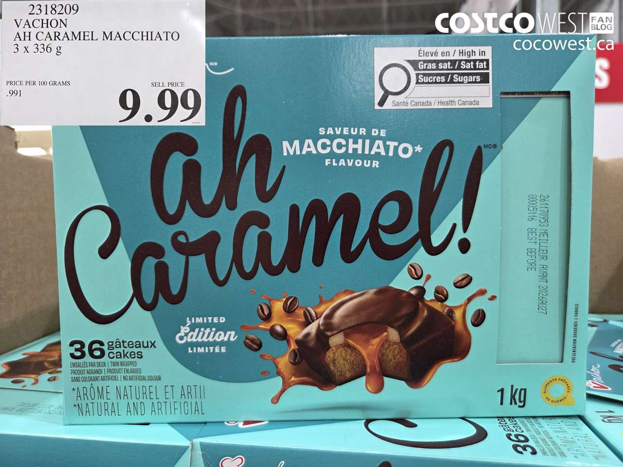 2318209 VACHON AH CARAMEL MACCHIATO 3 X 336 G $9.99