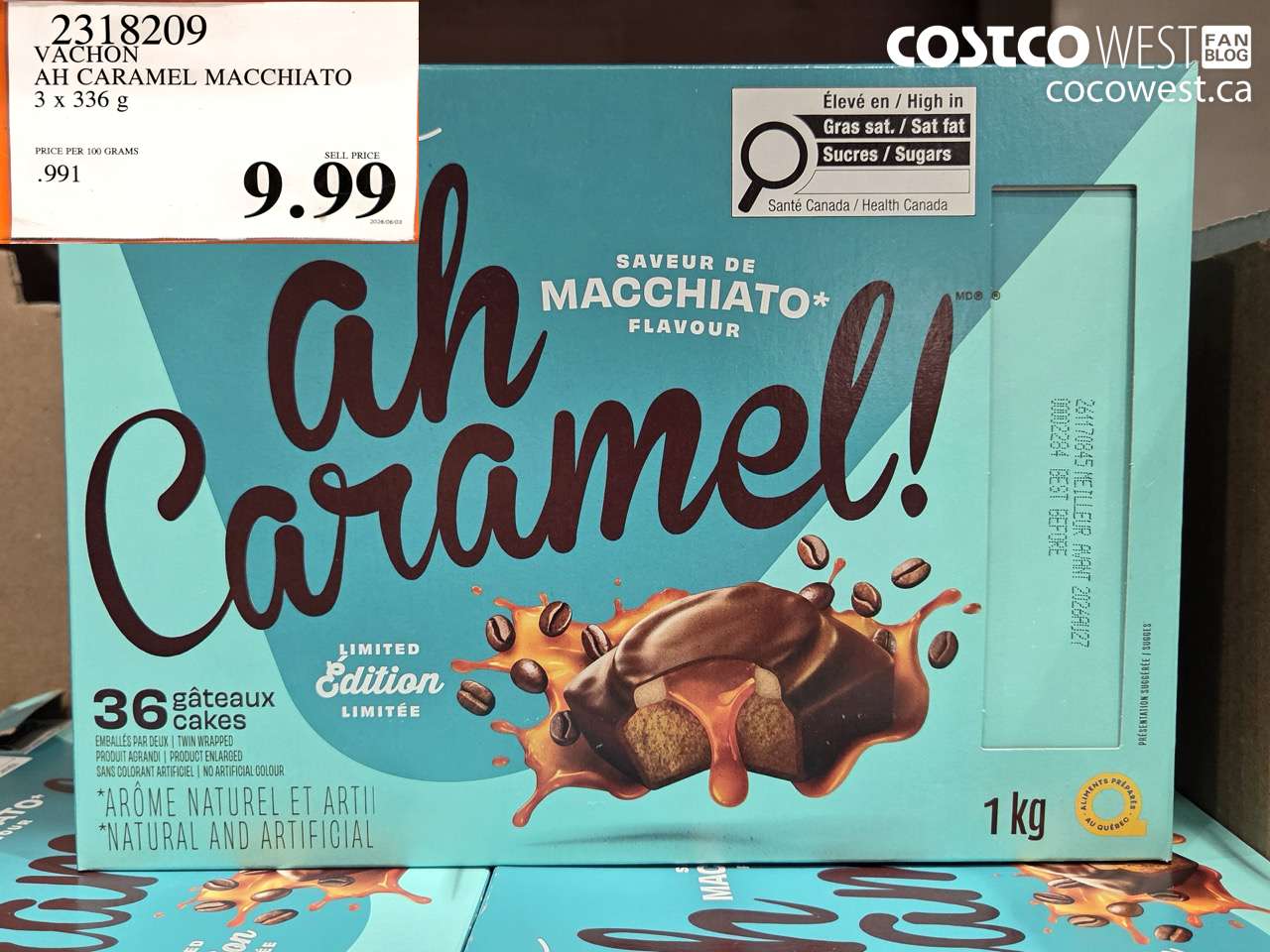 2318209 VACHON AH CARAMEL MACCHIATO 3 X 336 G $9.99