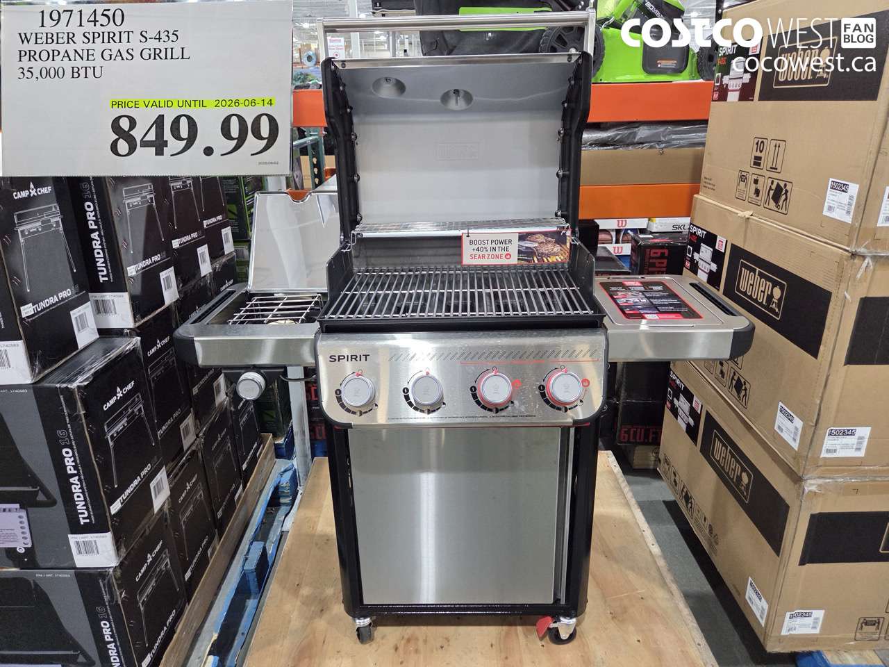 1971450 WEBER SPIRIT S-435 PROPANE GAS GRILL 35,000 BTU (EXPIRES ON 2026-06-14) $849.99