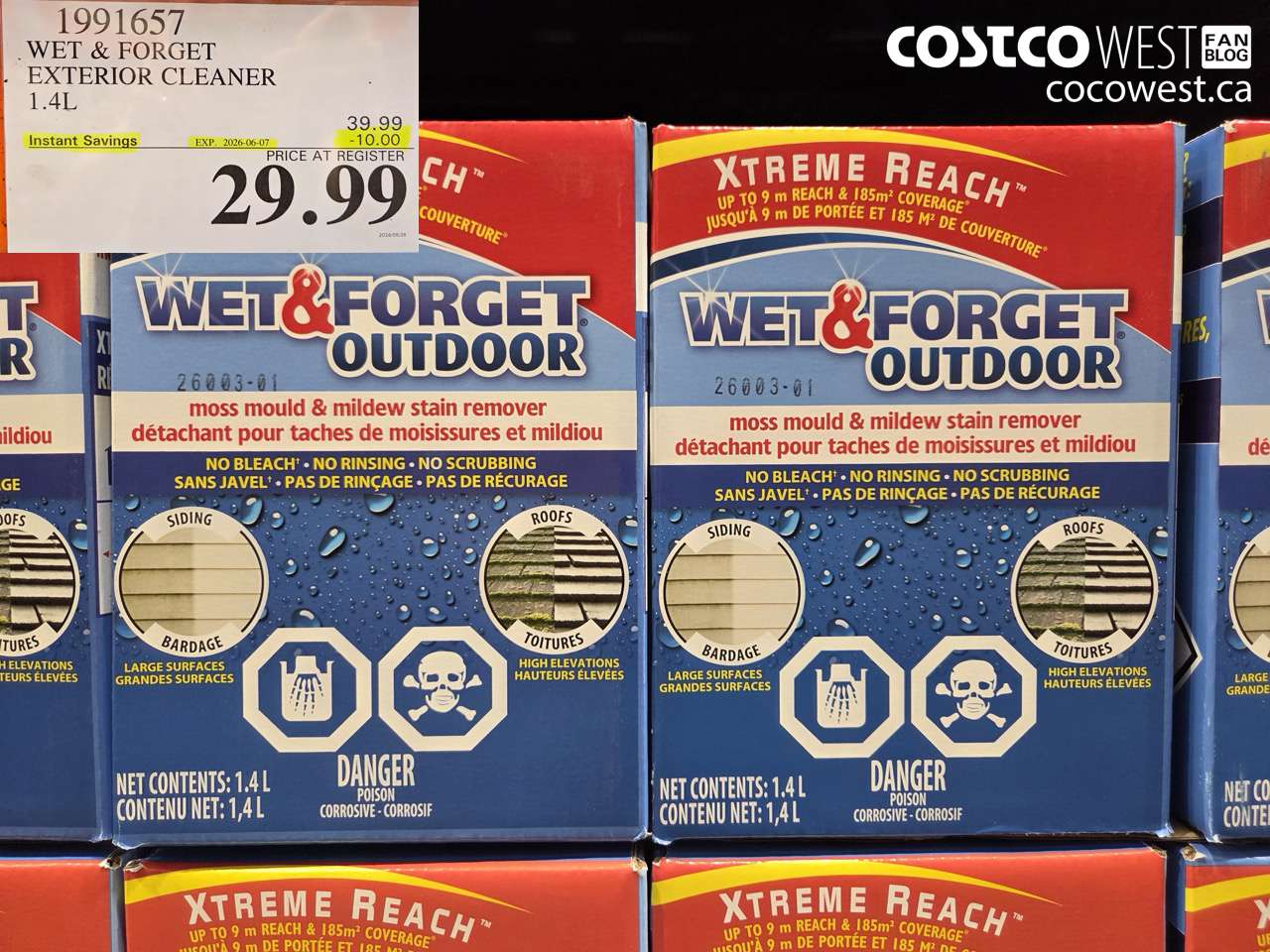 1991657 WET & FORGET EXTERIOR CLEANER 1.4L ($10.00 INSTANT SAVINGS EXPIRES ON 2026-06-07) $29.99