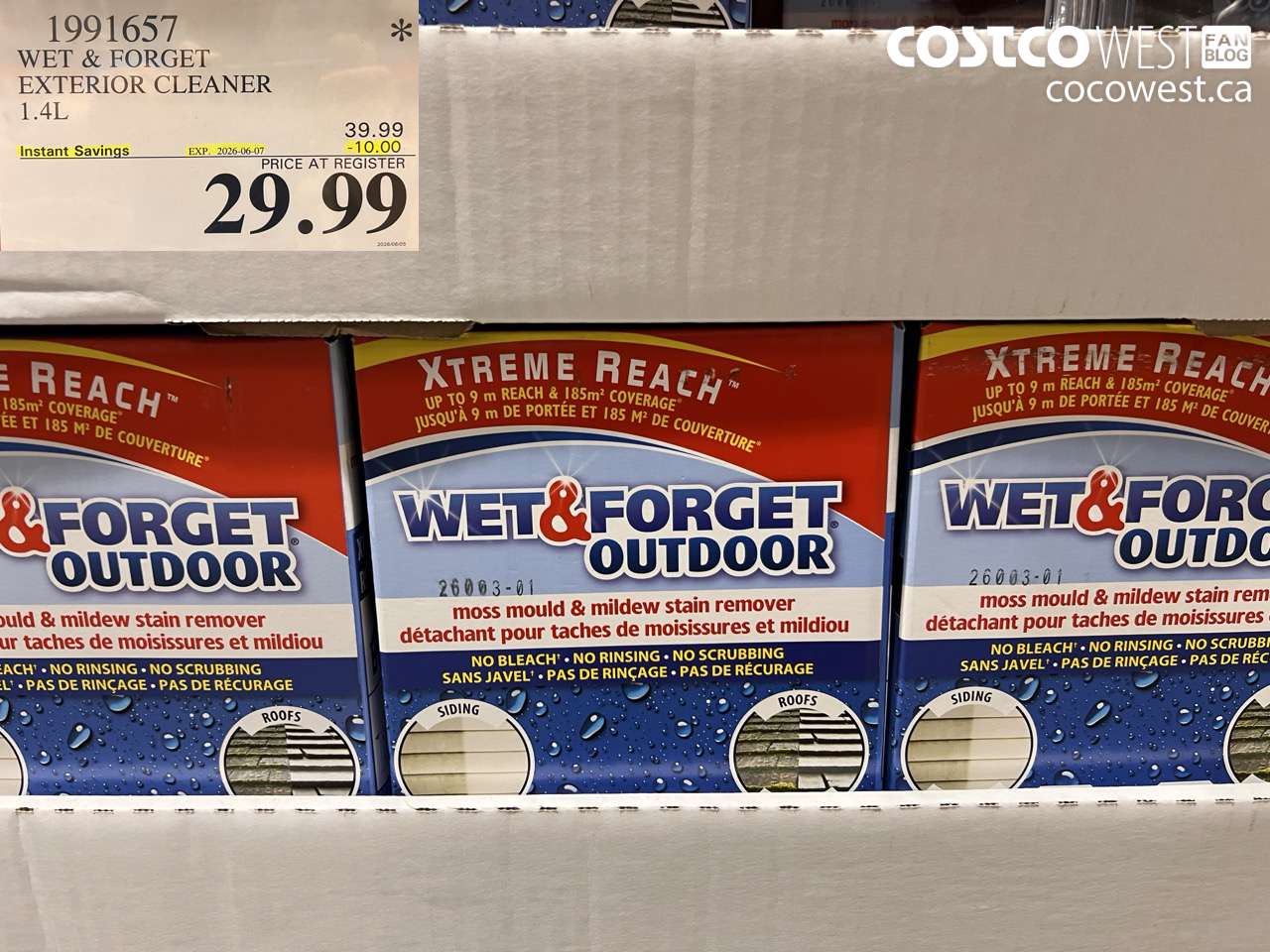 1991657 WET & FORGET EXTERIOR CLEANER 1.4L ($10.00 INSTANT SAVINGS EXPIRES ON 2026-06-07) $29.99