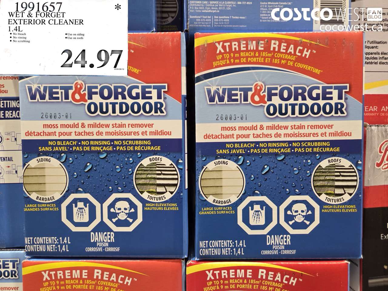 1991657 WET & FORGET EXTERIOR CLEANER 1.4L $24.97