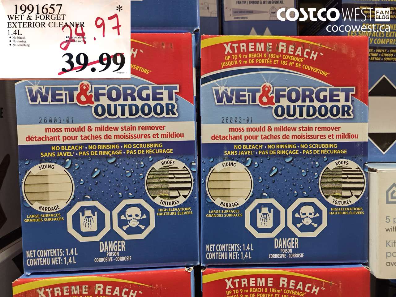 1991657 WET & FORGET EXTERIOR CLEANER 1.4L $24.97