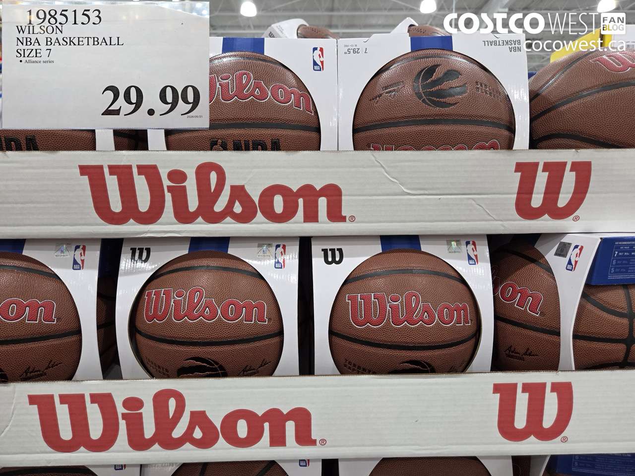 1985153 WILSON NBA BASKETBALL SIZE 7 $29.99