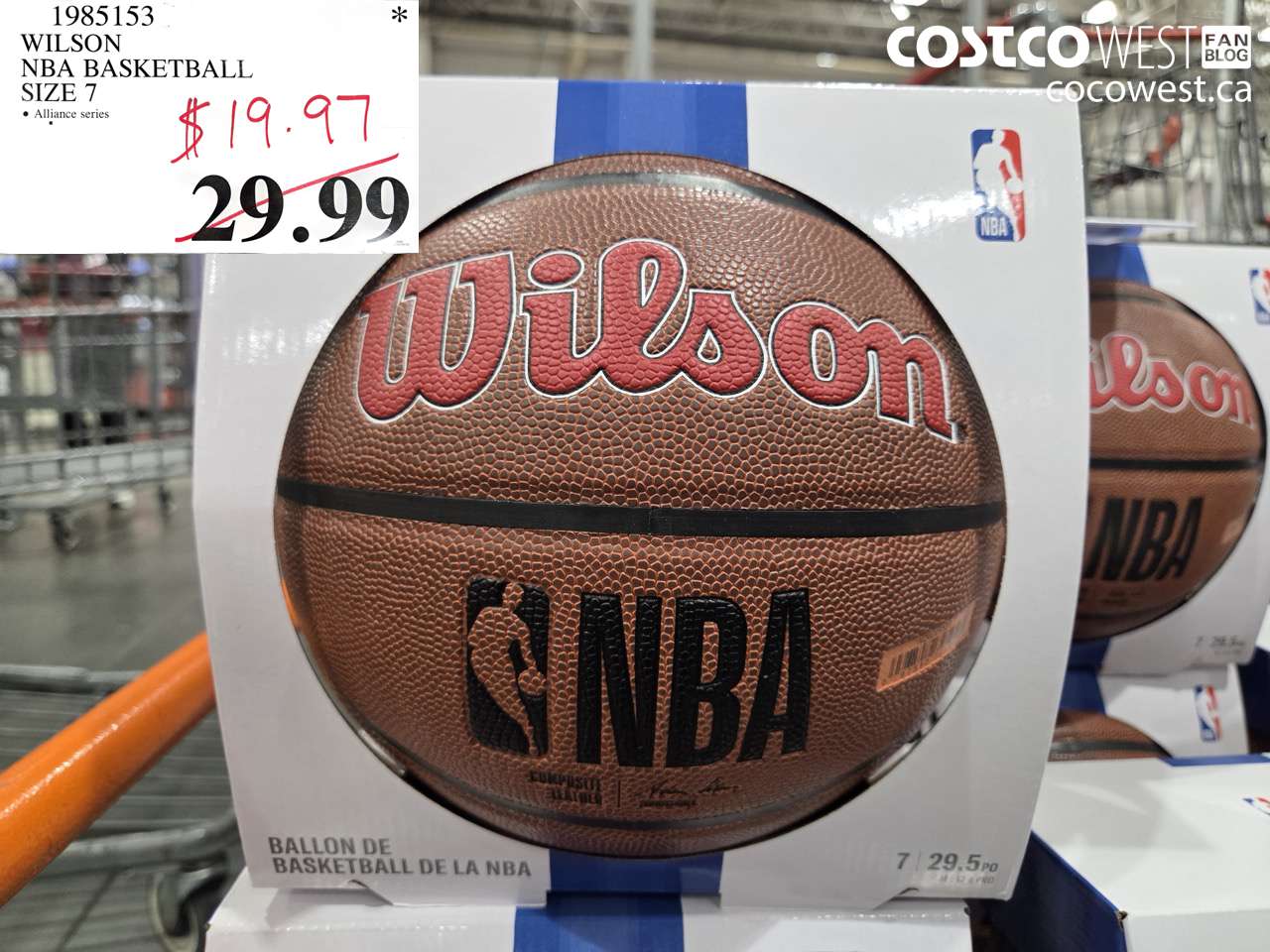 1985153 WILSON NBA BASKETBALL SIZE 7 $19.97
