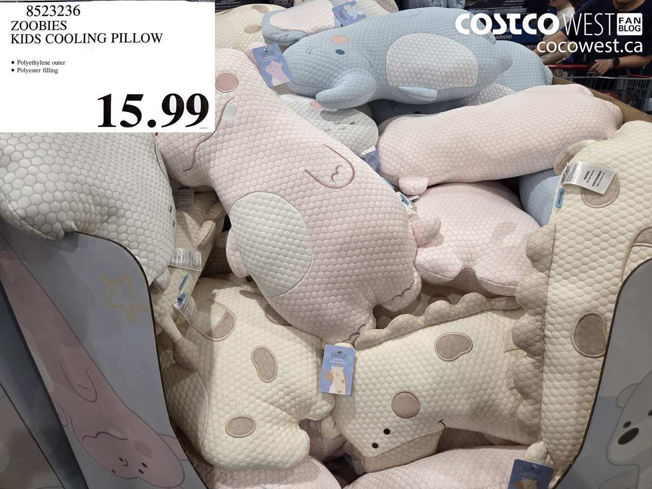 8523236 ZOOBIES KIDS COOLING PILLOW $15.99