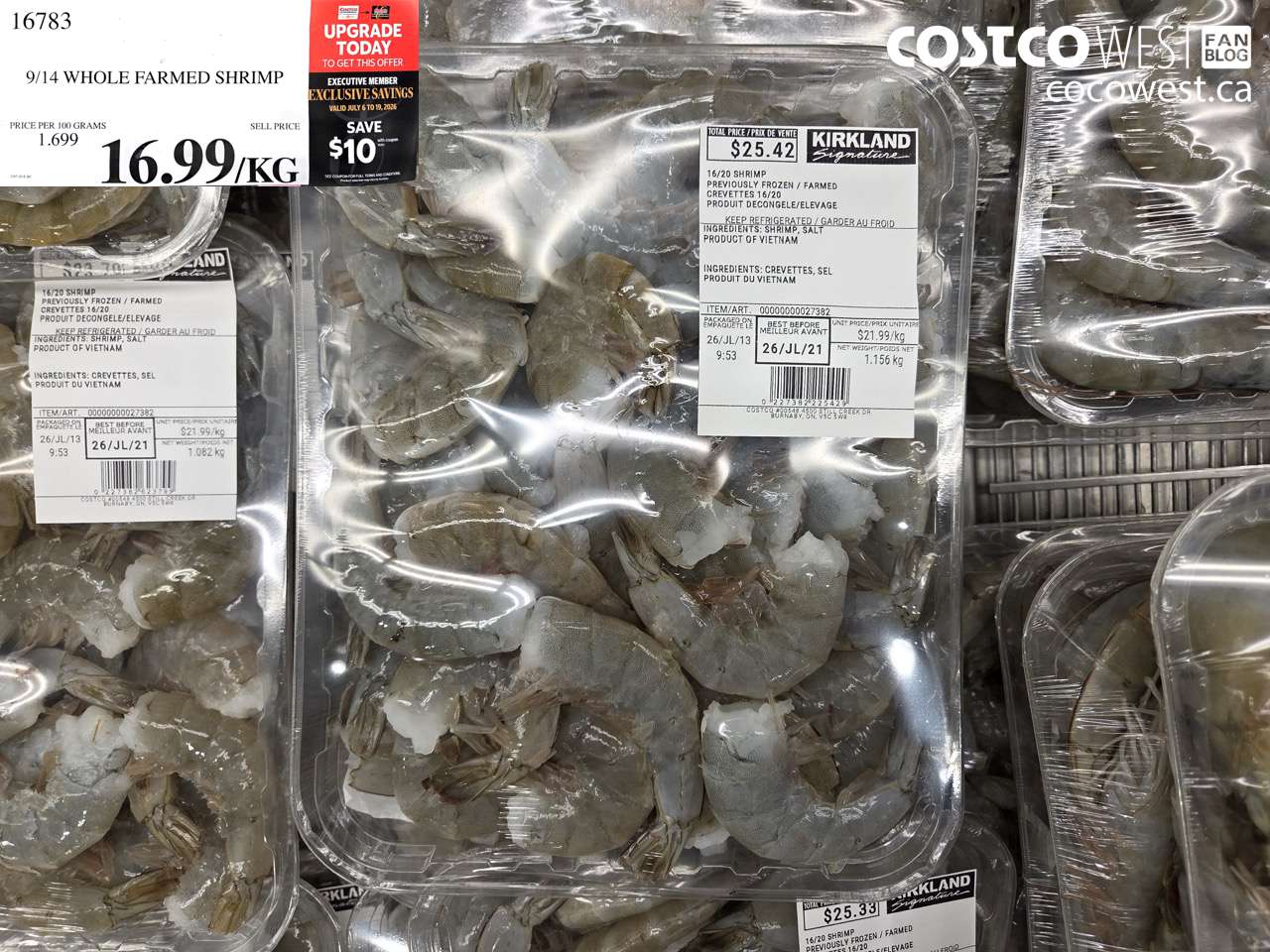 16783 9/14 WHOLE FARMED SHRIMP ($10.00 INSTANT SAVINGS EXPIRES ON 2026-07-19) $6.99