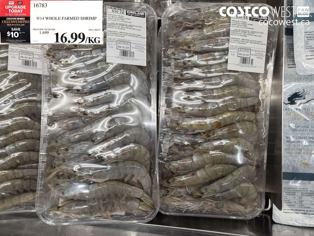 16783 9/14 WHOLE FARMED SHRIMP ($10.00 INSTANT SAVINGS EXPIRES ON 2026-07-19) $6.99