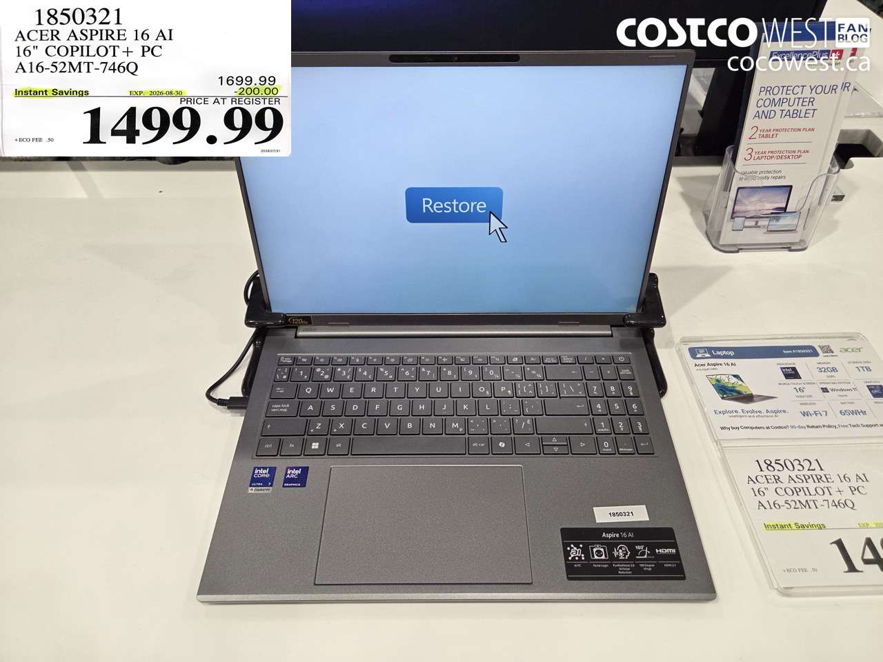 1850321 ACER ASPIRE 16 AI 16
