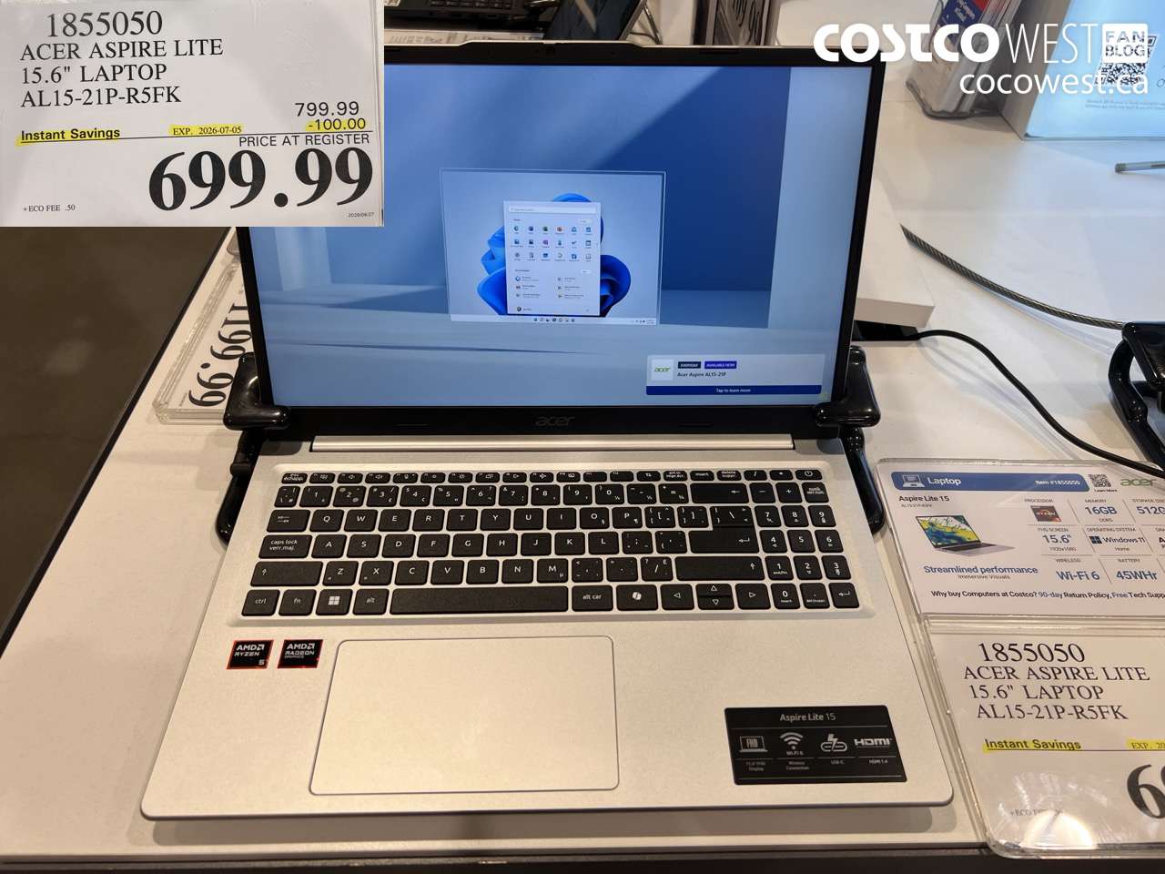 1855050 ACER ASPIRE LITE 15.6