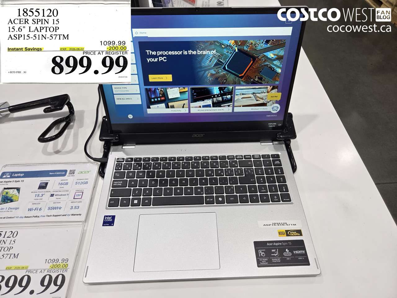 1855120 ACER SPIN 15 15.6