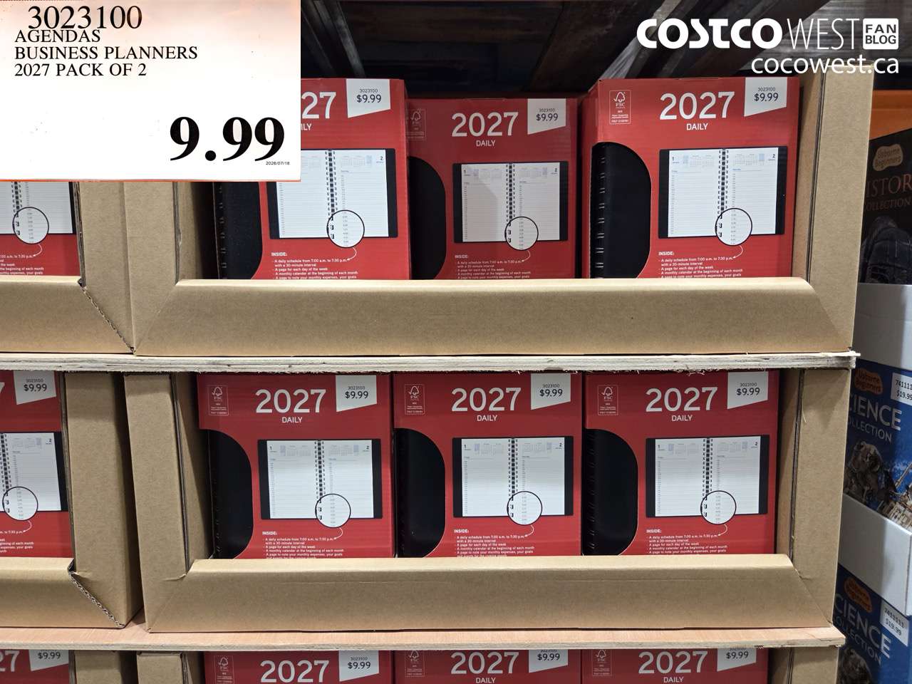 3023100 AGENDAS BUSINESS PLANNERS 2027 PACK OF 2 $9.99