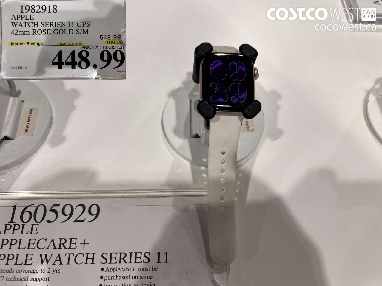 1982918 APPLE WATCH SERIES 11 GPS 42MM ROSE GOLD S/M ($100.00 INSTANT SAVINGS EXPIRES ON 2026-07-05) $448.99