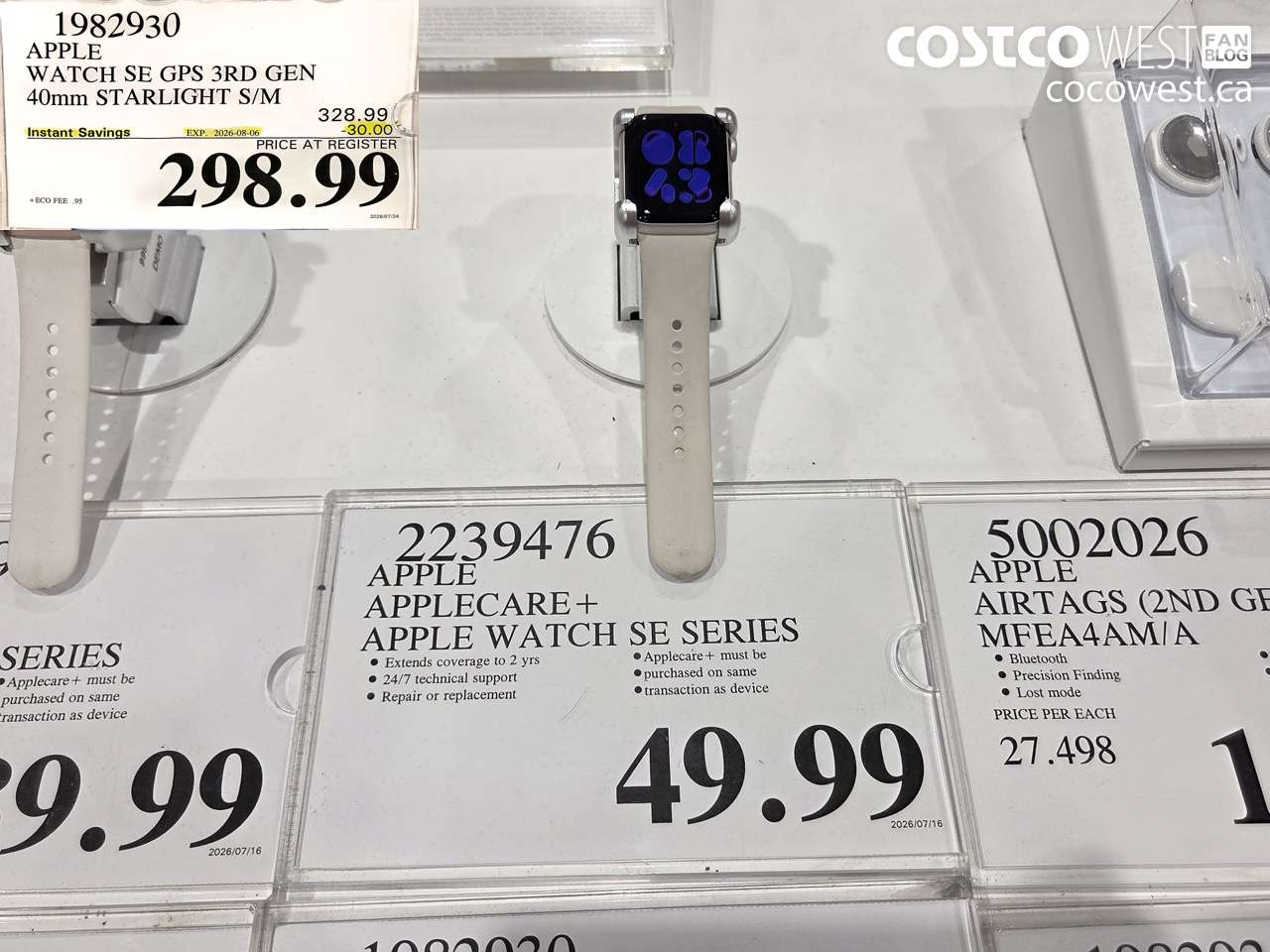1982930 APPLE WATCH SE GPS 3RD GEN 40MM STARLIGHT S/M ($30.00 INSTANT SAVINGS EXPIRES ON 2026-08-06) $298.99