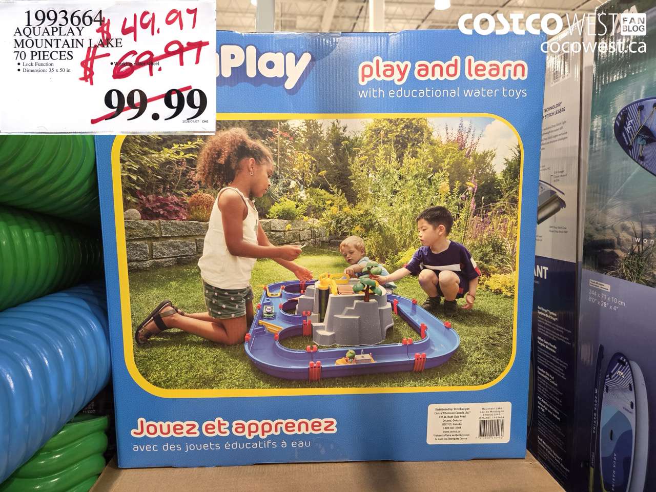 1993664 AQUAPLAY MOUNTAIN LAKE 70 PIECES $49.97