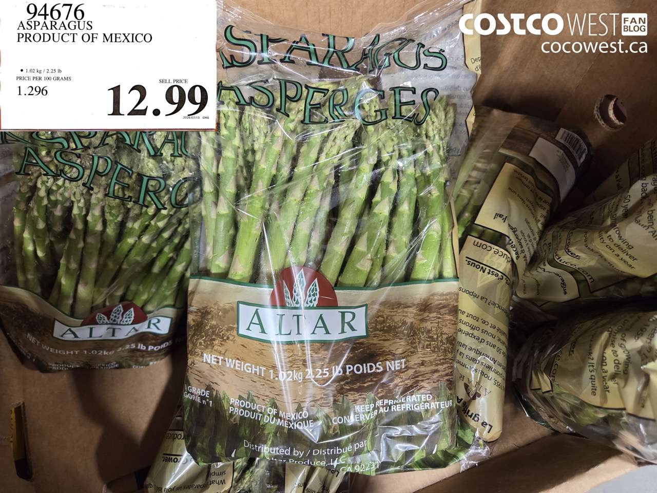 94676 ASPARAGUS PRODUCT OF MEXICO $12.99