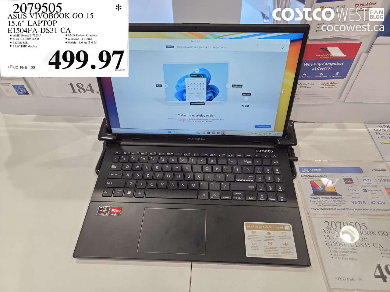 2079505 ASUS VIVOBOOK GO 15 15.6