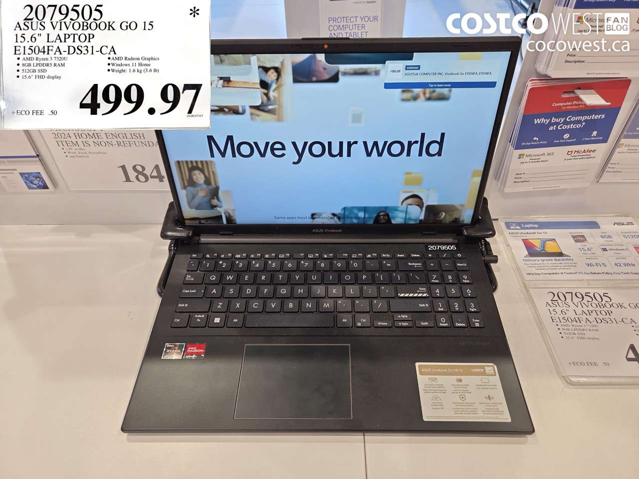 2079505 ASUS VIVOBOOK GO 15 15.6