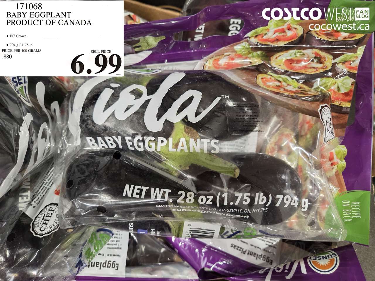 171068 BABY EGGPLANT PRODUCT OF CANADA $6.99