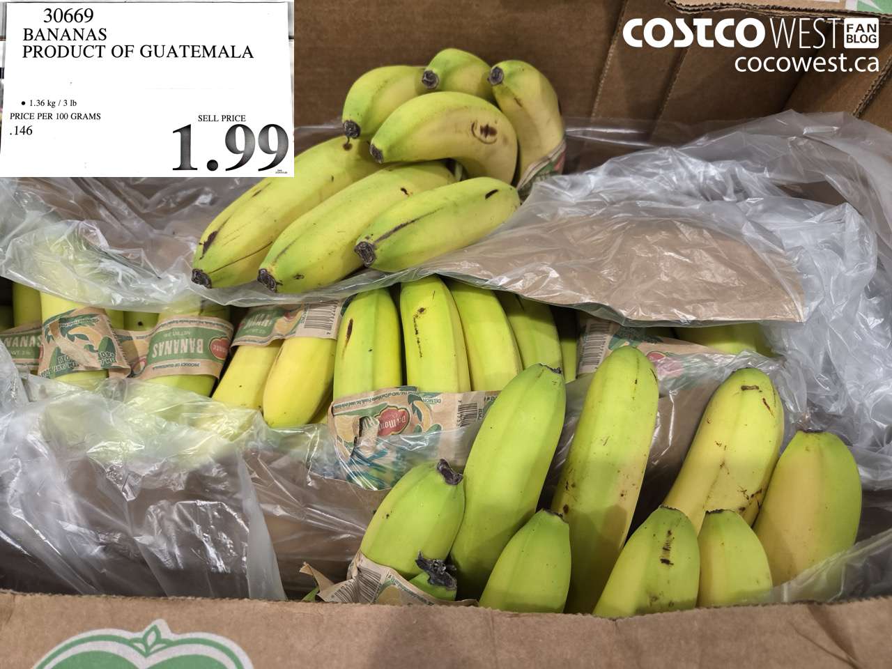 30669 BANANAS PRODUCT OF GUATEMALA $1.99
