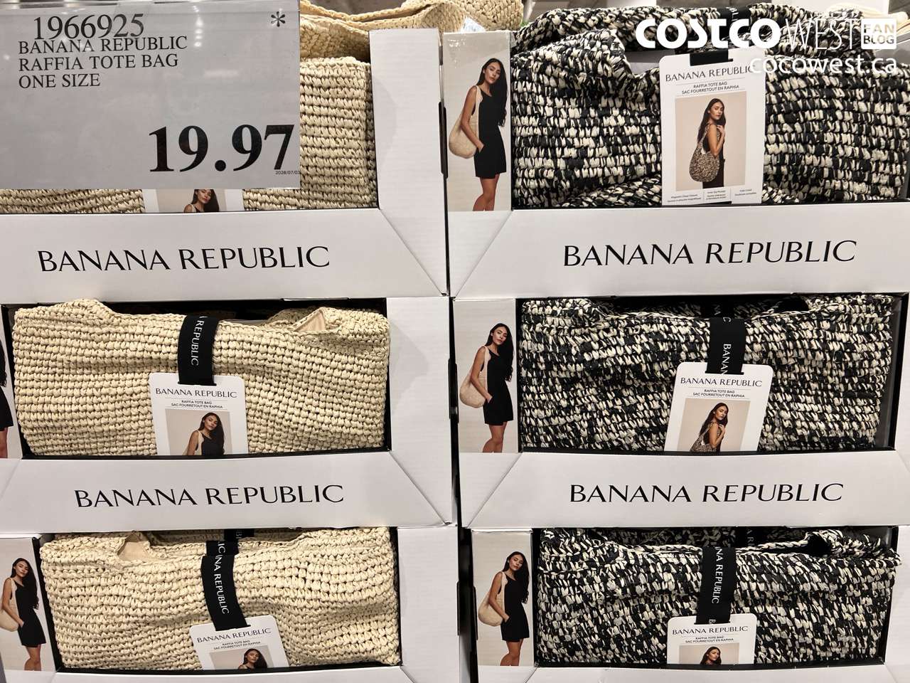 1966925 BANANA REPUBLIC RAFFIA TOTE BAG ONE SIZE $19.97