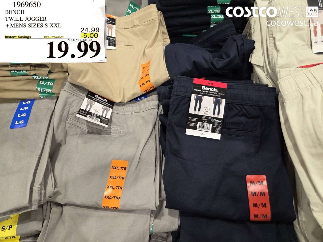 1969650 BENCH TWILL JOGGER MENS SIZES S-XXL ($5.00 INSTANT SAVINGS EXPIRES ON 2026-08-02) $19.99