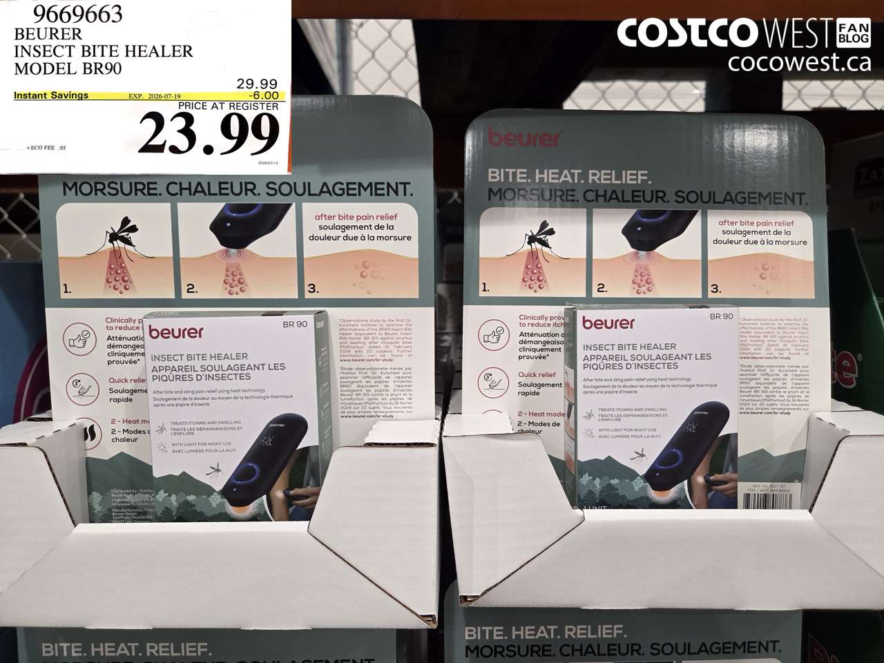9669663 BEURER INSECT BITE HEALER MODEL BR90 ($6.00 INSTANT SAVINGS EXPIRES ON 2026-07-19) $23.99