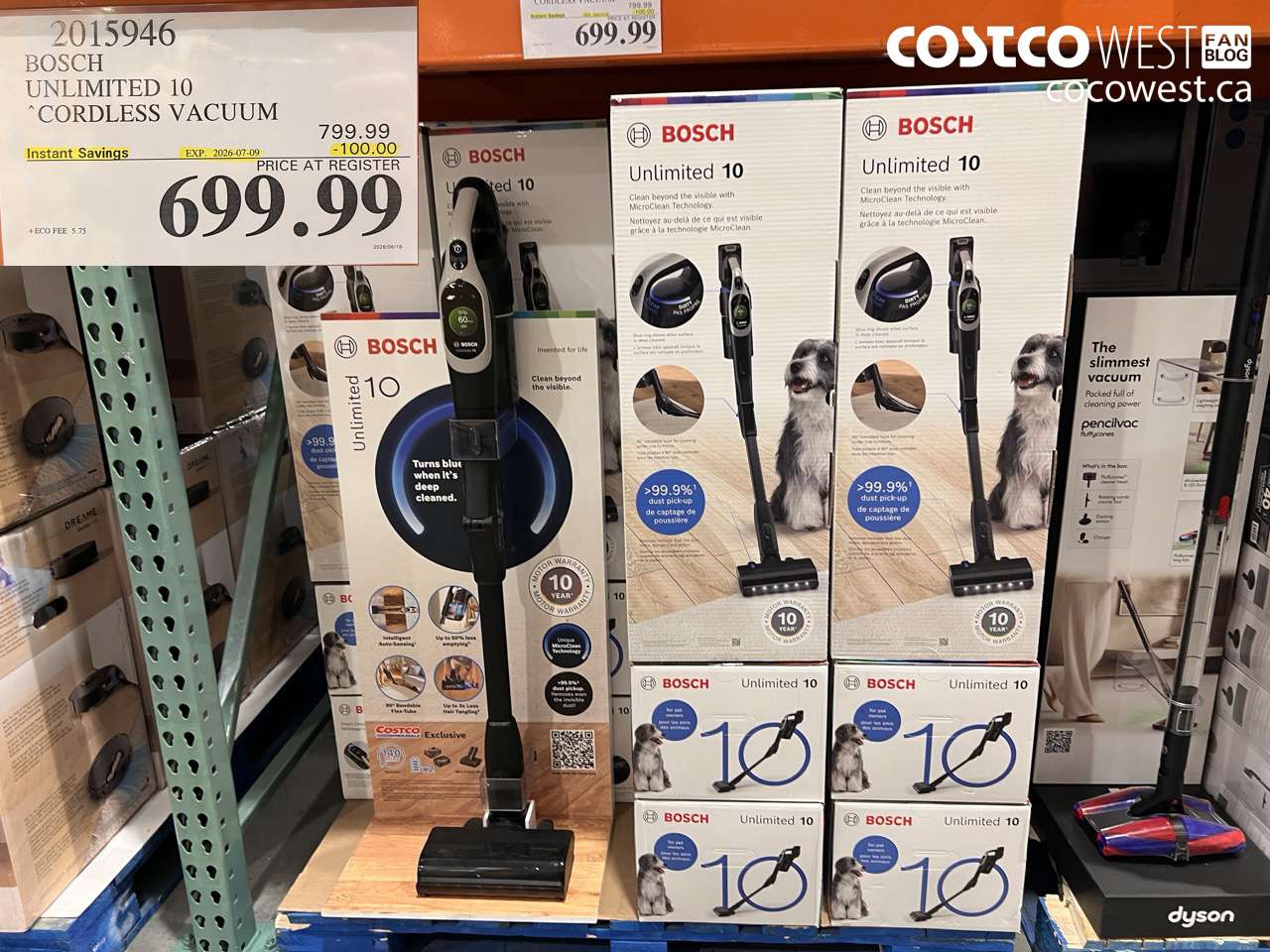 2015946 BOSCH UNLIMITED 10 CORDLESS VACUUM ($100.00 INSTANT SAVINGS EXPIRES ON 2026-07-09) $699.99