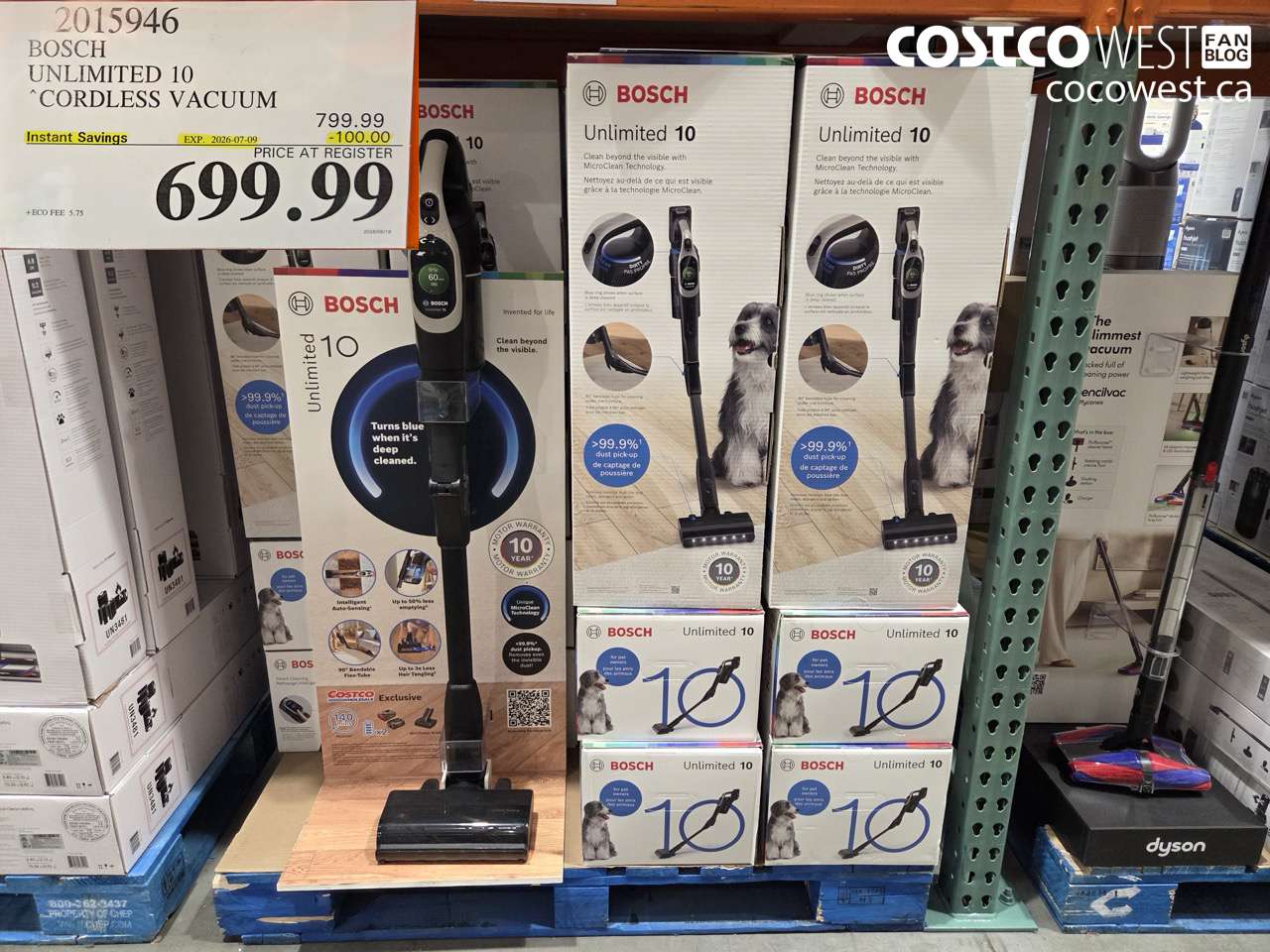 2015946 BOSCH UNLIMITED 10 CORDLESS VACUUM ($100.00 INSTANT SAVINGS EXPIRES ON 2026-07-09) $699.99