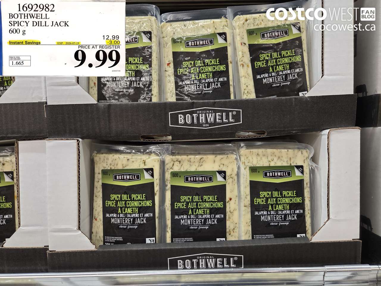 1692982 BOTHWELL SPICY DILL JACK 600 G ($3.00 INSTANT SAVINGS EXPIRES ON 2026-07-19) $9.99