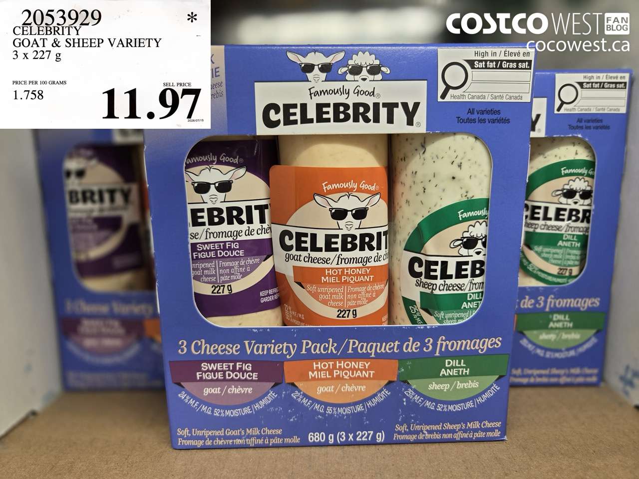 2053929 CELEBRITY GOAT & SHEEP VARIETY 3 X 227 G $11.97