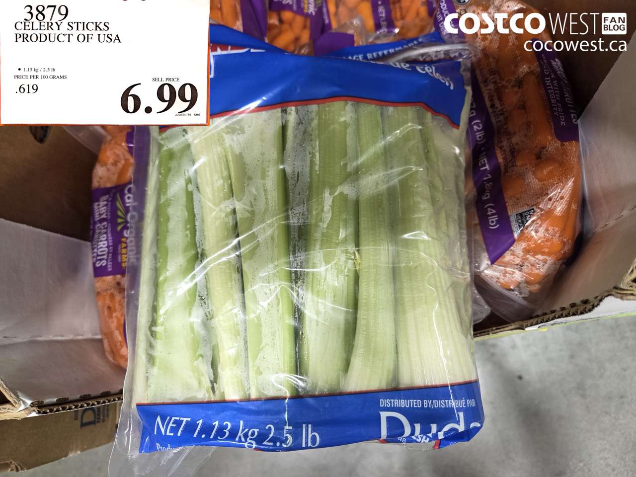 3879 CELERY STICKS PRODUCT OF USA $6.99