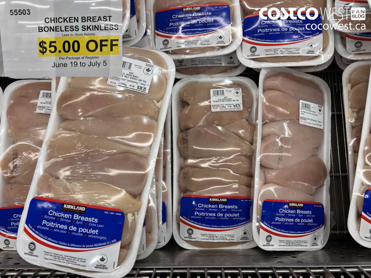 55503 CHICKEN BREAST BONELESS SKINLESS ($5.00 INSTANT SAVINGS EXPIRES ON 2026-07-05)