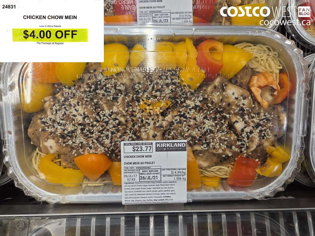 24831 CHICKEN CHOW MEIN ($4.00 INSTANT SAVINGS)