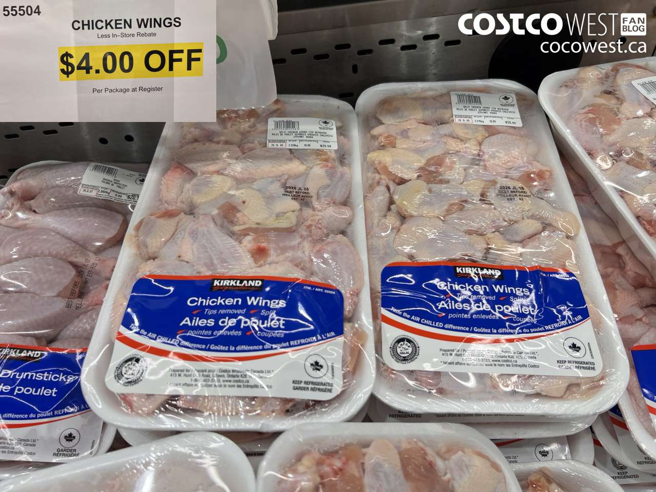 55504 CHICKEN WINGS ($4.00 INSTANT SAVINGS)