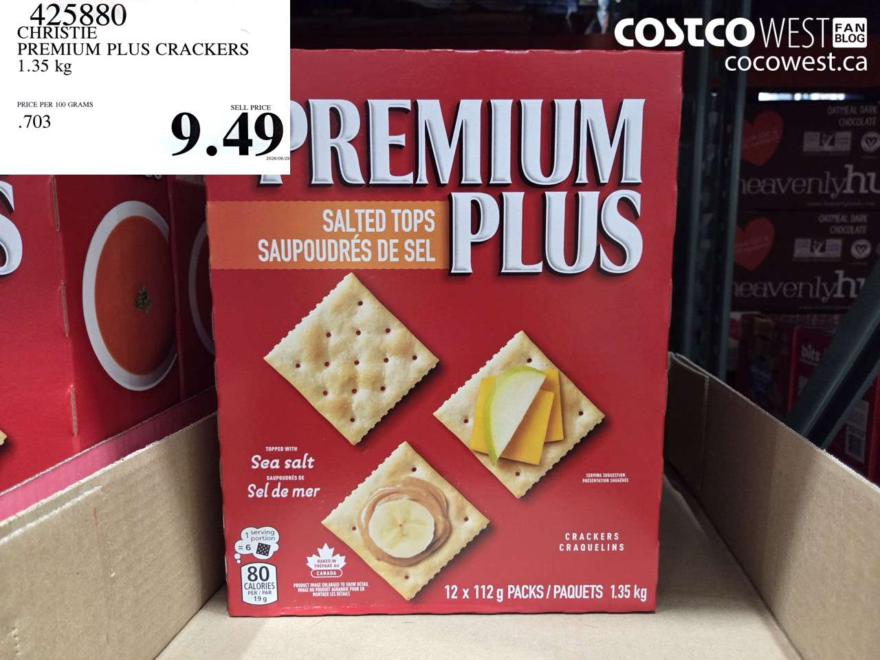 425880 CHRISTIE PREMIUM PLUS CRACKERS 1.35 KG $9.49
