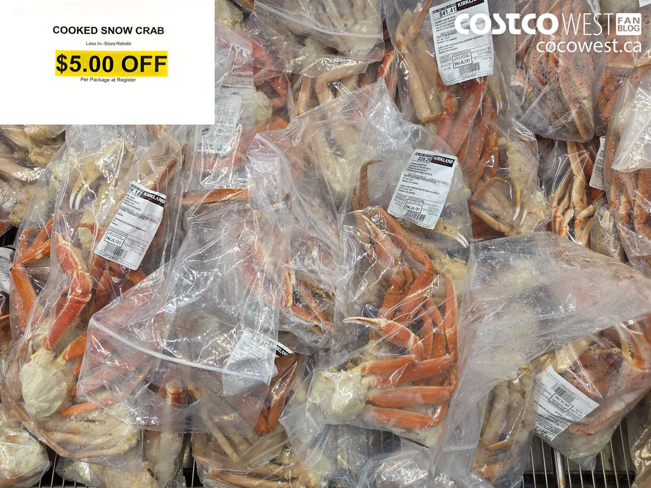 20444 COOKED SNOW CRAB ($5.00 INSTANT SAVINGS)